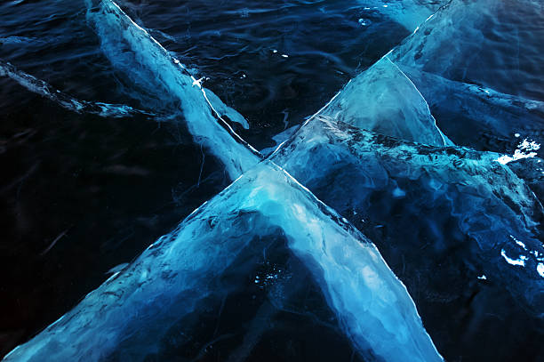 istock Winter. Ice on the surface of Lake Baikal. 475009156