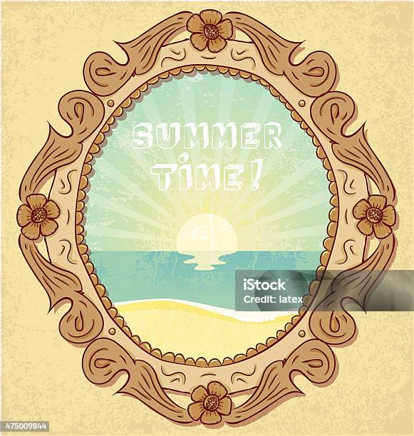 Summer Time Stock Illustration - Download Image Now - 2015, Art, Art And Craft