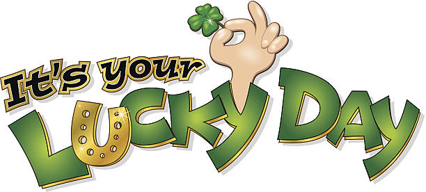 Lucky Day Heading Stock Illustration - Download Image Now - Luck, Day, Clip Art