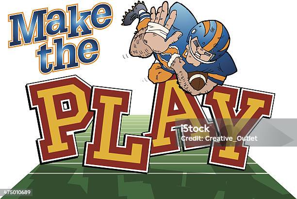 Make The Play Heading Stock Illustration - Download Image Now - Adult, Adults Only, American Football Field
