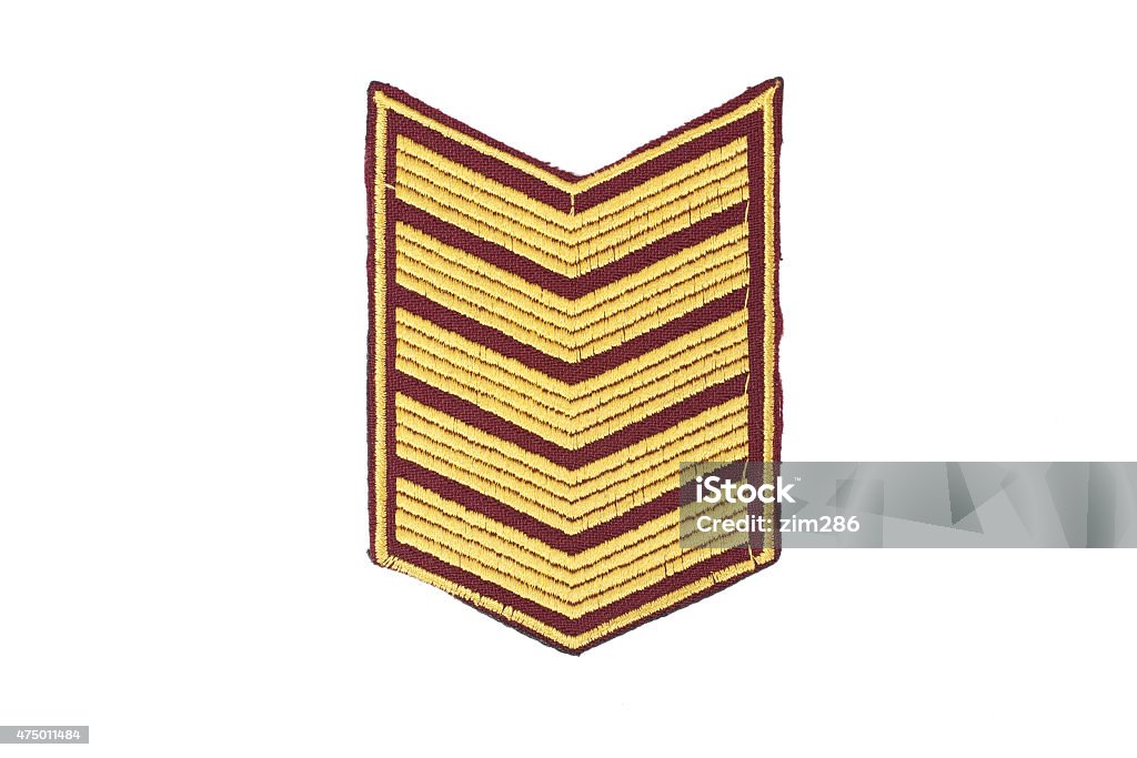 Insignia of military rank isolated on white background. 2015 Stock Photo