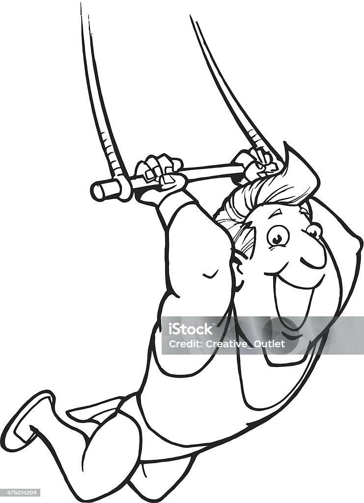 Man Trapeze Trapeze Artist stock vector