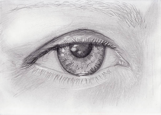 istock pencil drawing of woman eye 475016808