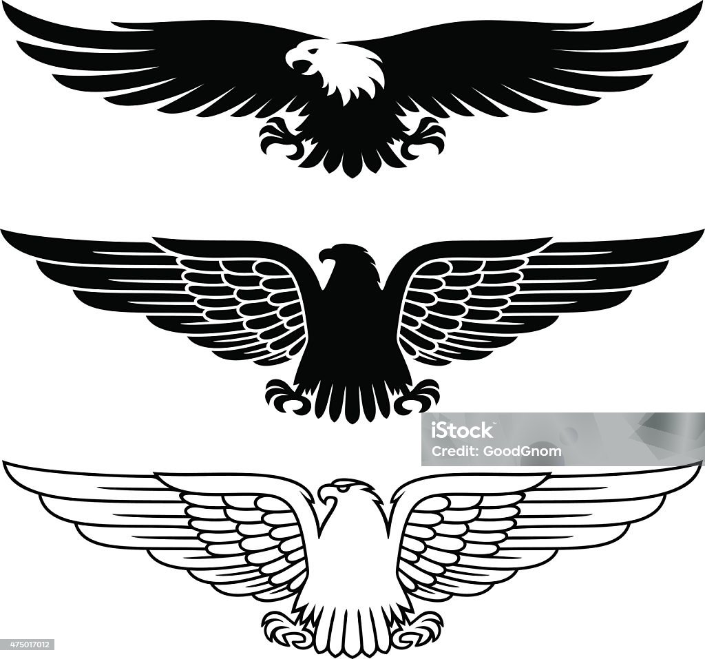 Eagles set Eagle - Bird stock vector