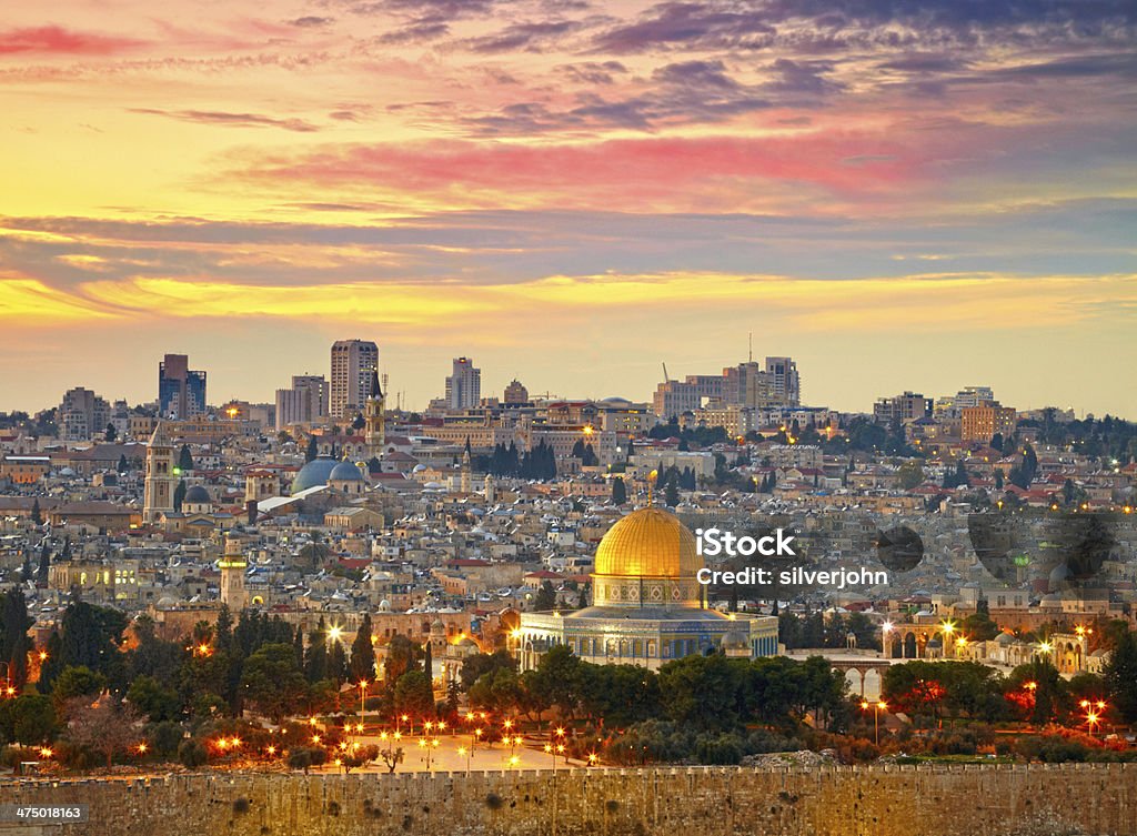 Vista città vecchia.   Israele - Foto stock royalty-free di Gerusalemme
