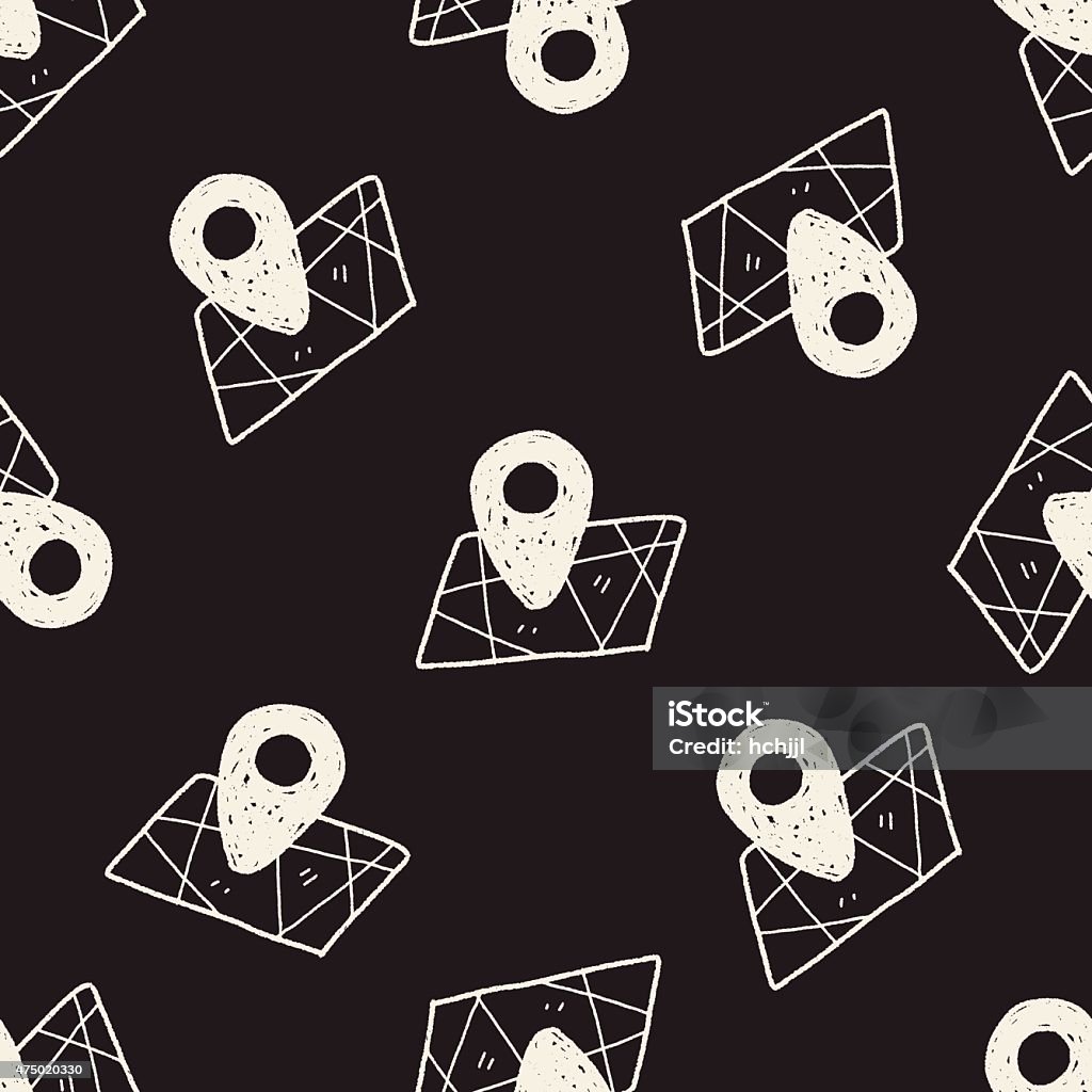 Location Background Pattern Doodle Location Seamless Pattern Background Stock Illustration ...