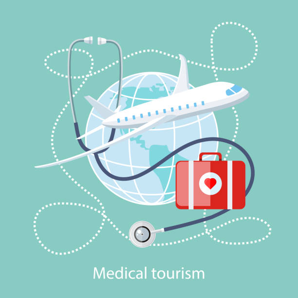 ilustrações, clipart, desenhos animados e ícones de medical turismo.   ícone de viagem e tratamento - travel symbol airplane business travel