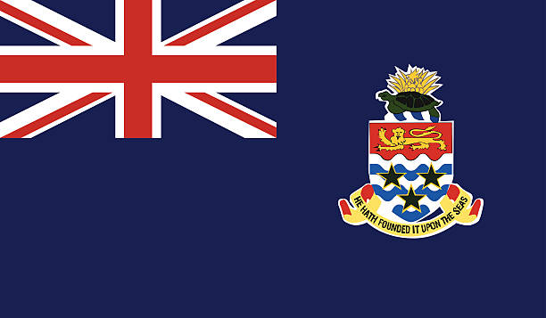 Flag Of Cayman Islands flag of Cayman Islands in official colors. caiman stock illustrations