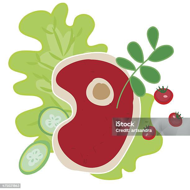 Vetor De Carne De Vaca - Arte vetorial de stock e mais imagens de Alecrim - Alecrim, Almoço, Bife