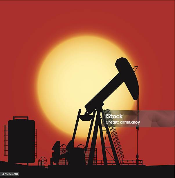 Oil Pump向量圖形及更多原油圖片 - 原油, 汽油, 油泵 - 製造設備