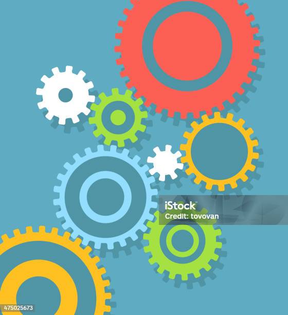 Abstract Vector Gear Flat Design Gear Abstract Background Stock Illustration - Download ...