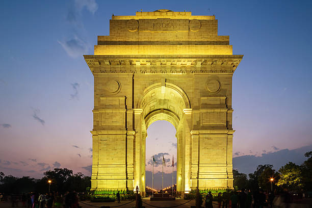 istock Delhi India Gate Illuminated Night Scene 475026038