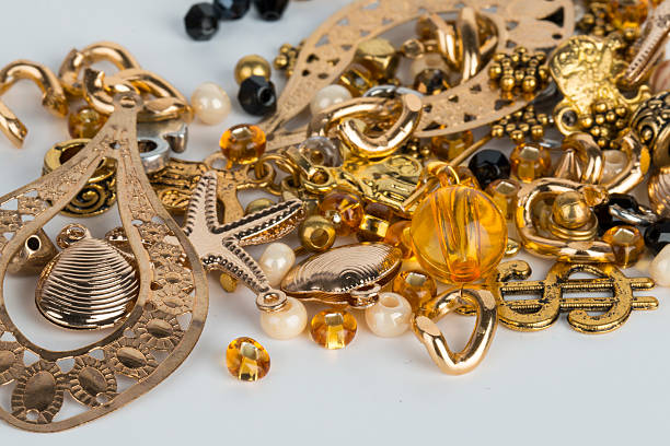 istock Homemade bead jewelry. 475026120
