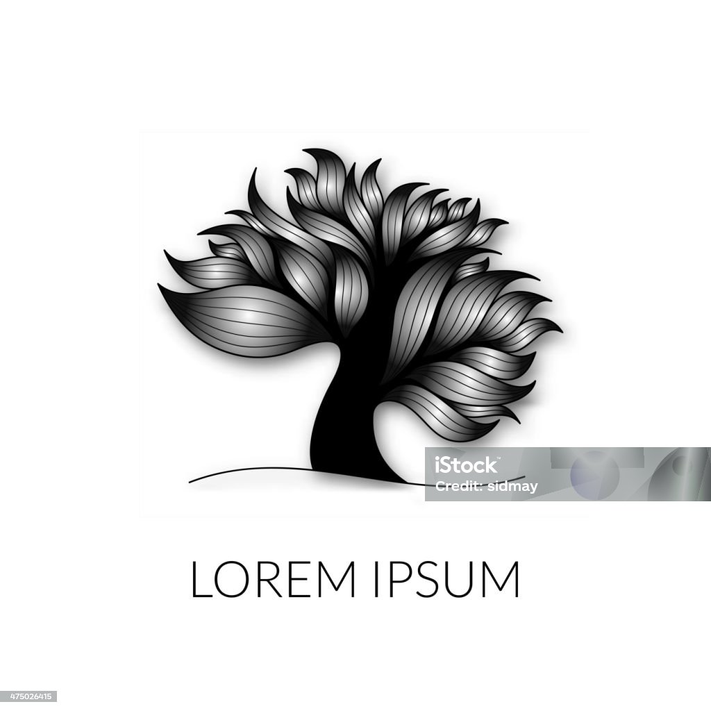 Swirl Tree Vector Swirl Tree Stock Illustration - Download Image Now - Abstract, Art, Art ...