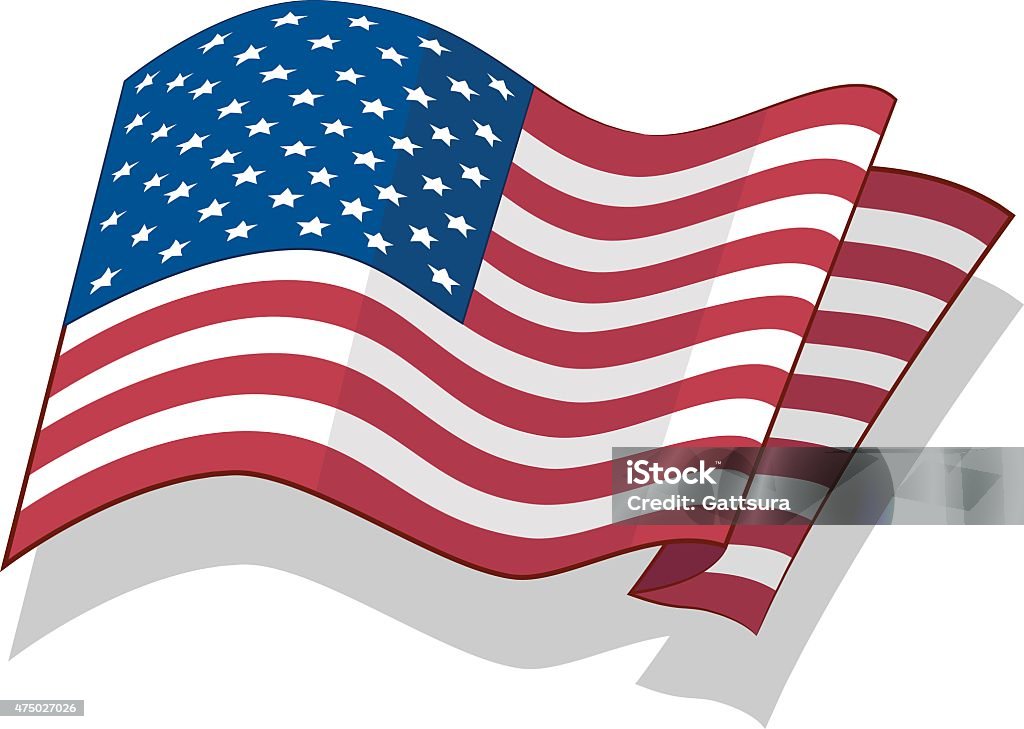 National Flag of the USA. Государственный флаг США. National Flag of the USA. Vector. 2015 stock vector