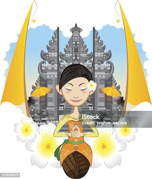 Balinese Girl Stock Illustration - Download Image Now - Bali, Balinese Culture, Batik