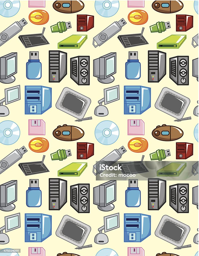 Pattern Arrangement Computer Seamless Computer Pattern Stock Illustration - Download Image Now ...