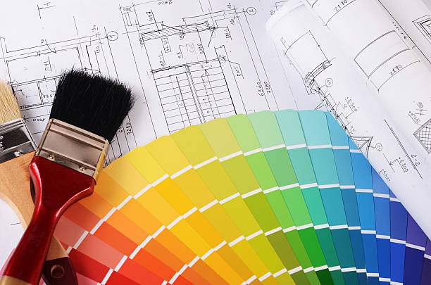 istock Projects of houses with color palette 475029508