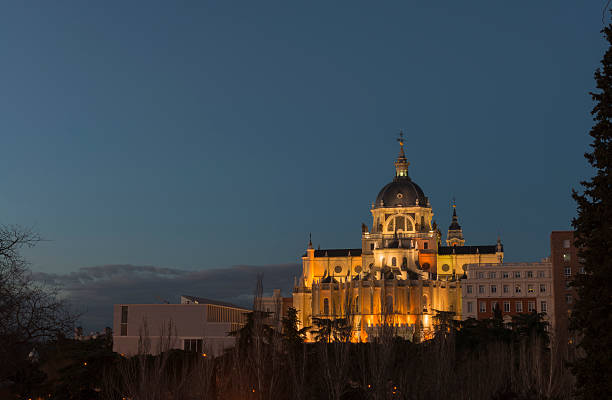 istock Almudena Cathedral at night Madrid 475034439
