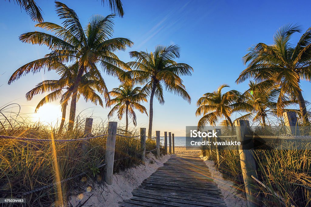 Berühmte passage zum Strand - Lizenzfrei Florida - USA Stock-Foto