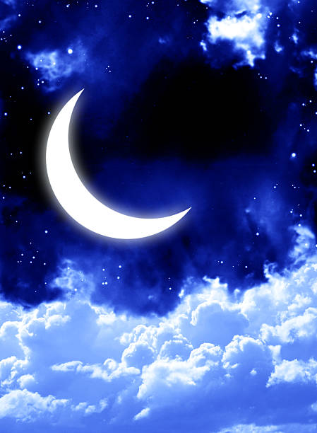 istock Bright moon in the night sky 475034841