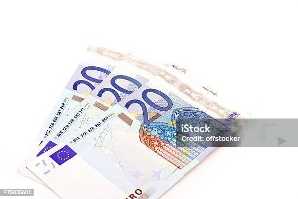 Euro Banknotes Stock Photo - Download Image Now - 2015, Currency, Cut Out