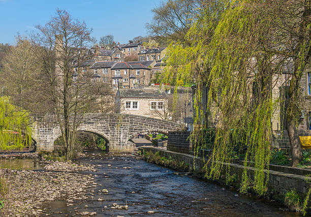 Hebden Bridge, West Yorkshire The pretty tourist town of Hebden Bridge in the South Pennine region of West Yorkshire pennines photos stock pictures, royalty-free photos & images