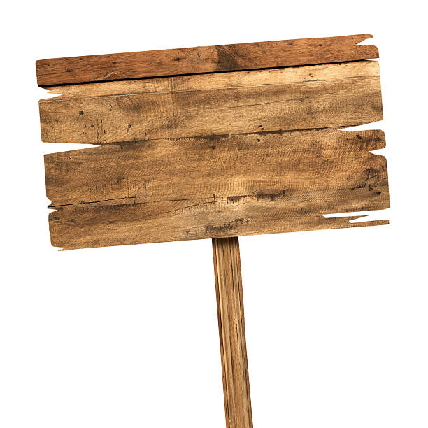istock Wooden sign isolated on white. 475038060