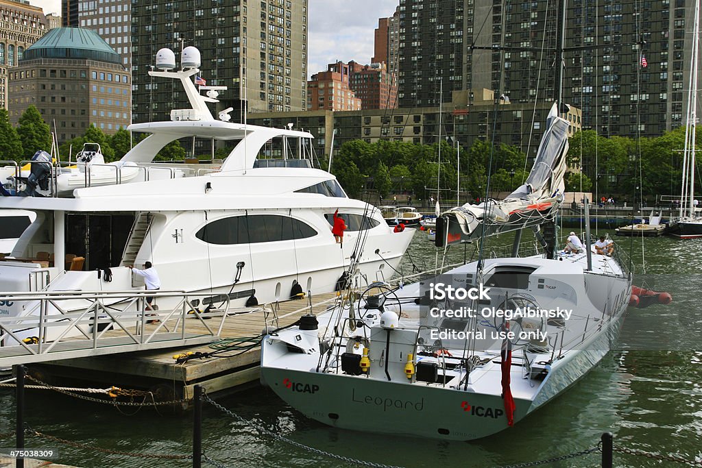 North Cove Marina, Battery Park, a New York City. - Foto stock royalty-free di Acqua