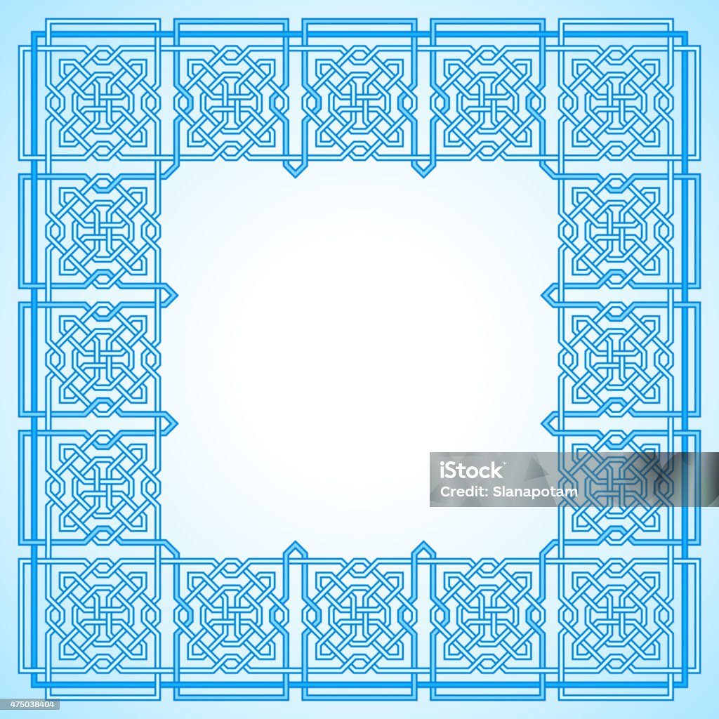 Modern Pattern Frame Frame With Tangled Modern Pattern Stock Illustration - Download Image ...