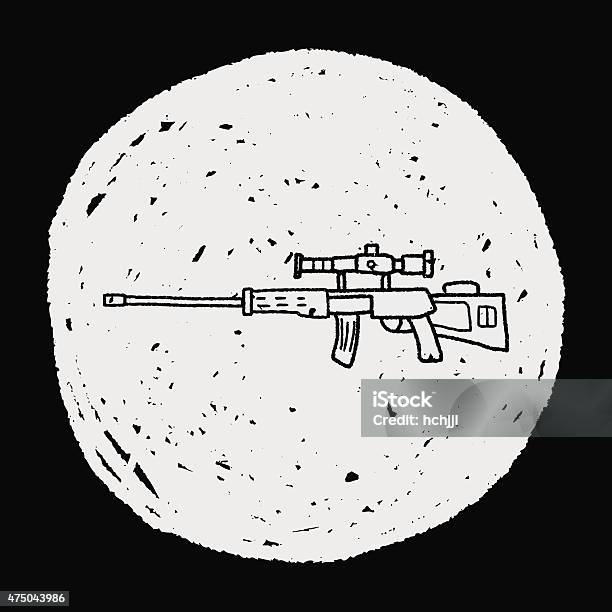 Doodle Cross Riffle Sniper Rifle Doodle Stock Illustration - Download Image Now - 2015 ...