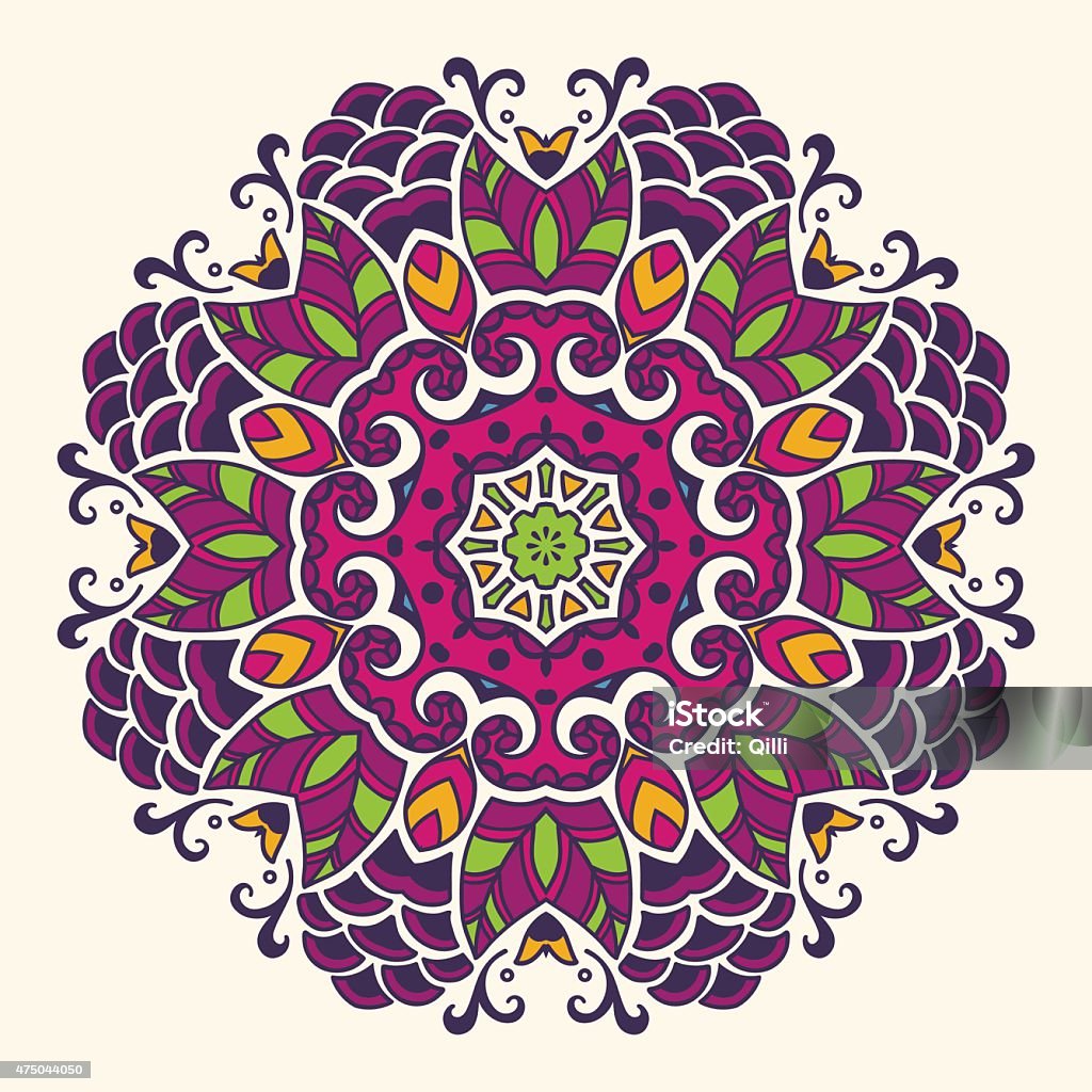 Roundish Pattern Round Pattern Stock Illustration - Download Image Now - 2015, Abstract ...