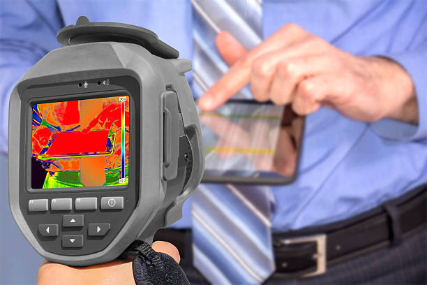 istock Recording Businessman With Thermal Camera 475044354