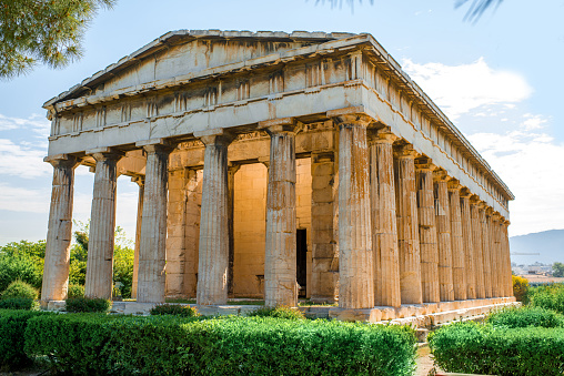 Hephaistos temple in Agora near Acropolis in Athens, Greece