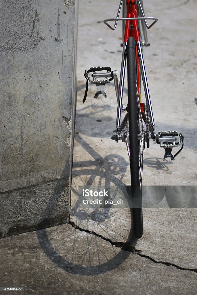 Red bicicleta de trás - Foto de stock de Aço royalty-free