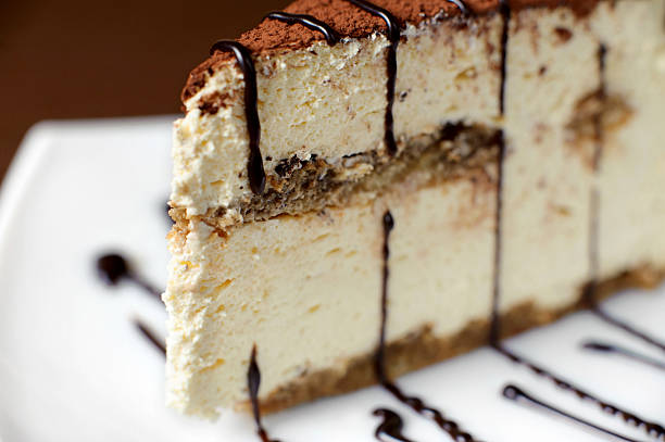 istock Tiramisu cake on a white plate 475046038