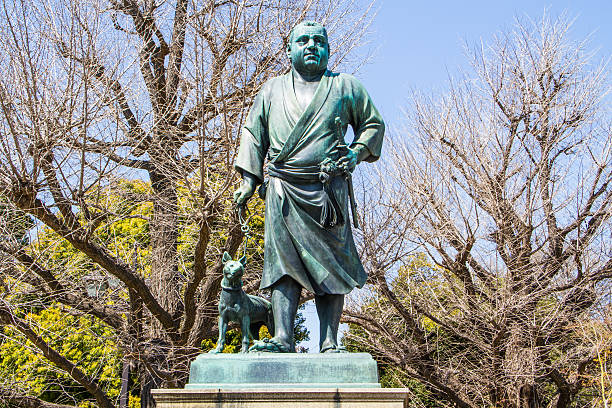 Monument of Saigō Takamori stock photo