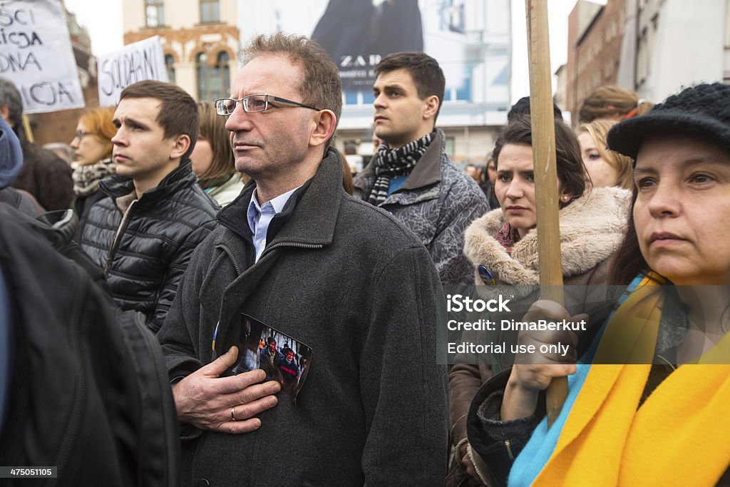 Manifestation contre le crime de protesters de l'Ukraine - Photo de Complexité libre de droits