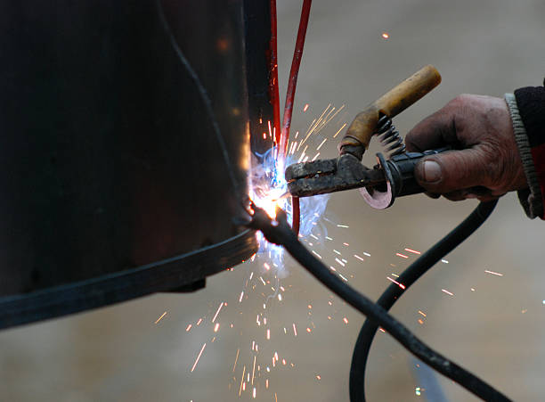 istock Welding in manufacturing plant 475057074