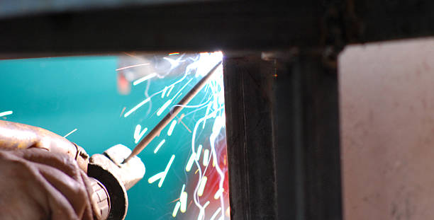 istock Welding in manufacturing plant 475057080