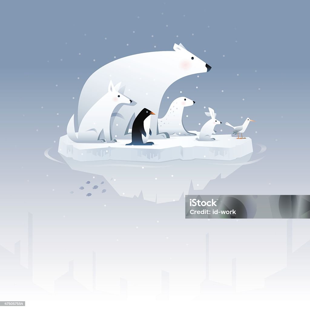 polar bear and friends Polar Bear stock vector