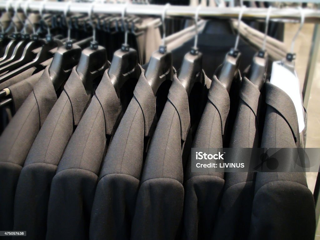 Men's Shirts And Suits 2015 Stock Photo