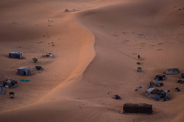 istock Sahara Desert camp for guided excursions 475060826