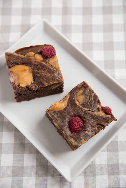 istock Peanut Butter Brownies with raspberries 475063842