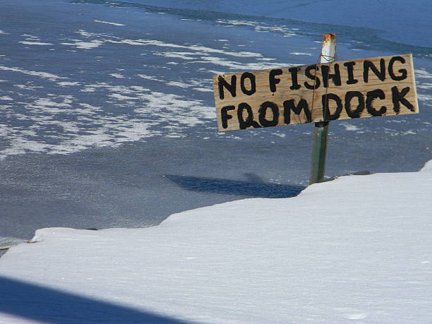 istock No Fishing Off Dock 475063934