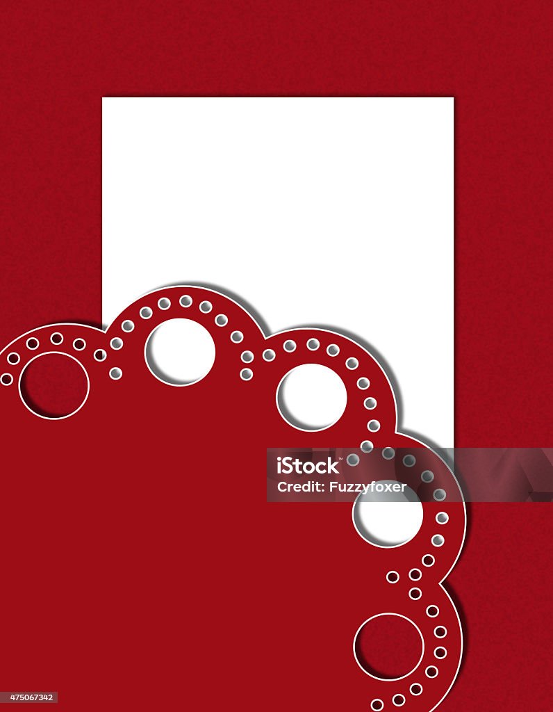 Frame Invitation Red Invitation Frame On Red Background Stock Illustration - Download Image ...