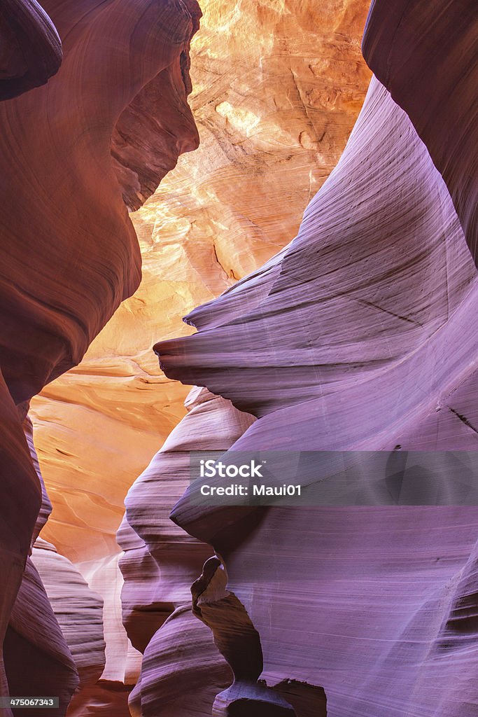 Red Waves of Sandstone Red Waves of Sandstone of a slot canyon, Arizona, USA Abstract Stock Photo