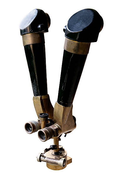 A pair of binoculars on a windowsill