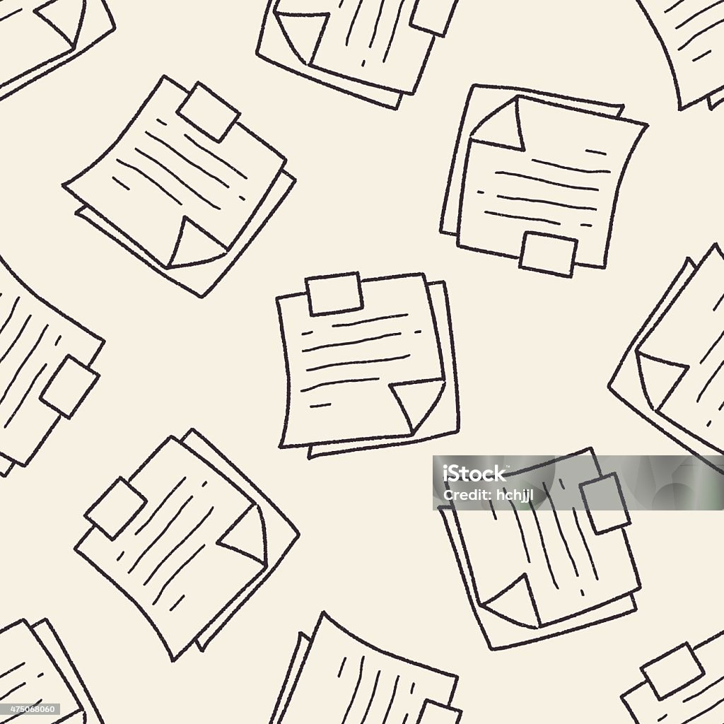 Pattern For Memo Memo Doodle Seamless Pattern Background Stock Illustration - Download ...