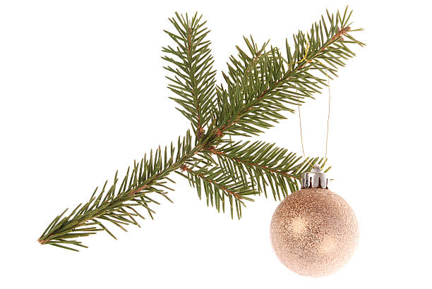 istock Christmas tree outfit with a decorative gold ball. 475069055
